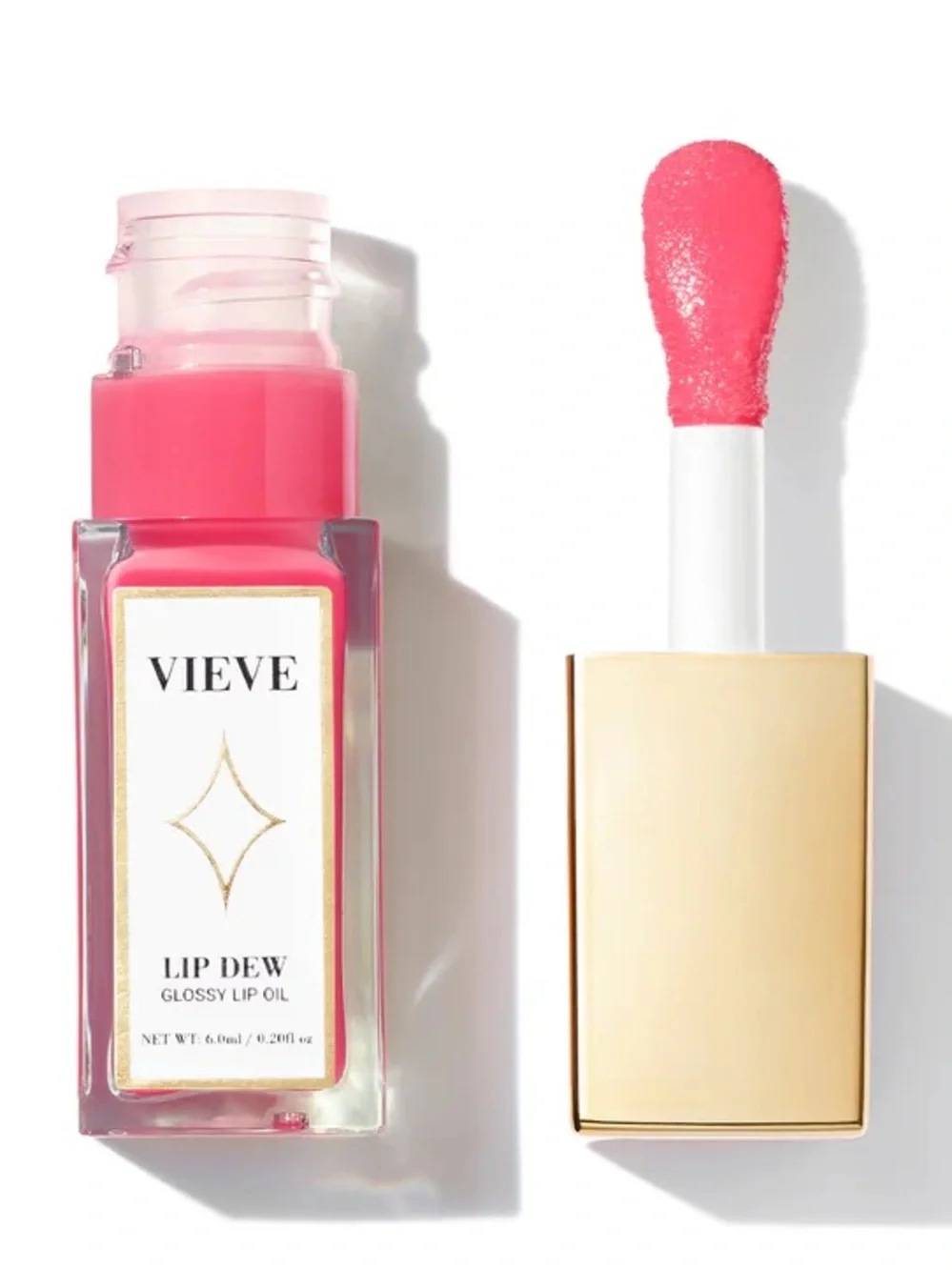 VIEVE Lip  Dew Glossy Lip Oil - Cherub, Cherry Strawberry & Skin Dew Multitasker
